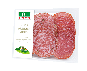 Сервировочная нарезка колбас: Торро, Бордо, Миланская 150г/90